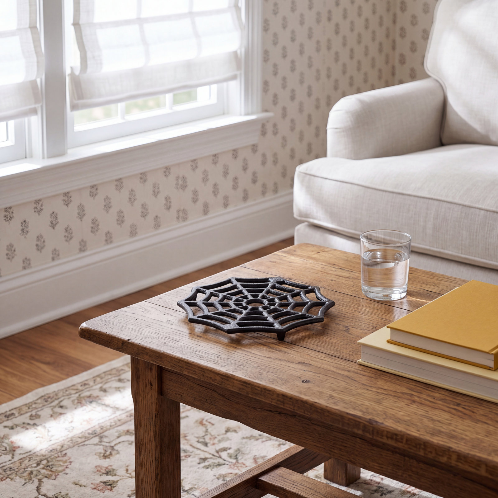 Spider Web Metal Trivet