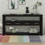 Modern Console Table Long Narrow Sofa Entry Table With Drawers & Open Shelves-85461764