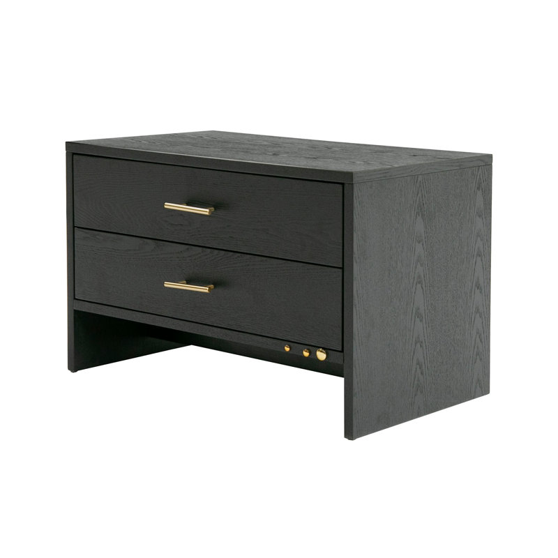 Table de chevet 2 tiroirs Sille