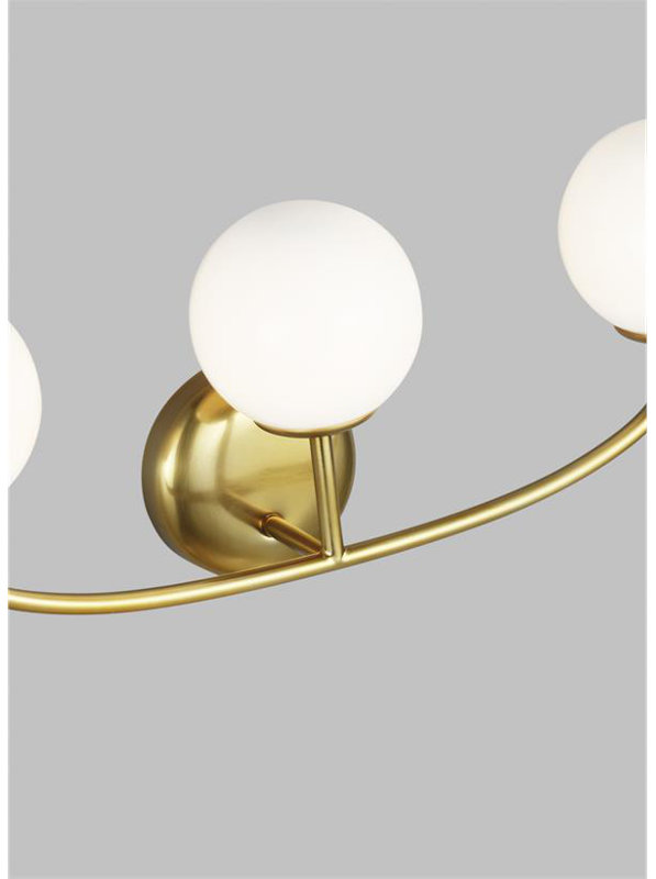 Alain 3 - Light Dimmable Vanity Light, Burnished Brass