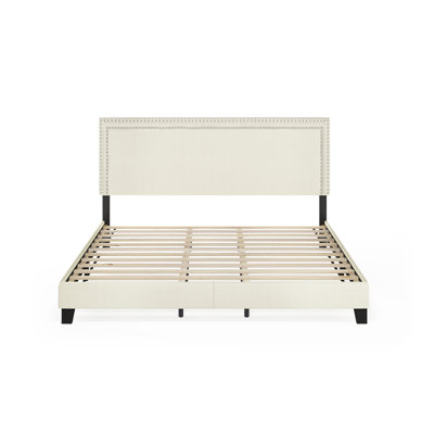 Carlester Upholstered Slat Bed