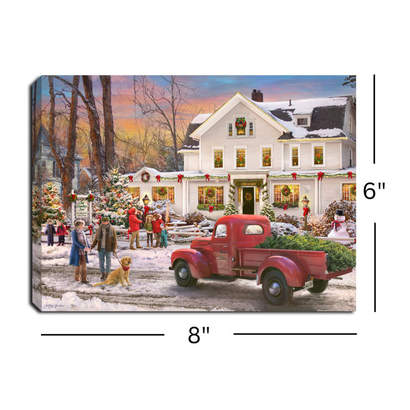 Toile à dos de chevalet rétro 8 x 6 Old Country Inn