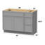 Base de meuble-lavabo simple 42 po seulement-96921364