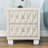 Nightstands, Traditional Narrow Nightstand with 2 Drawers-1754256904