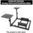 Flying Game Stand & Racing Seat Holder, NO Steering Wheel Pedal Shifter Seat Joystick