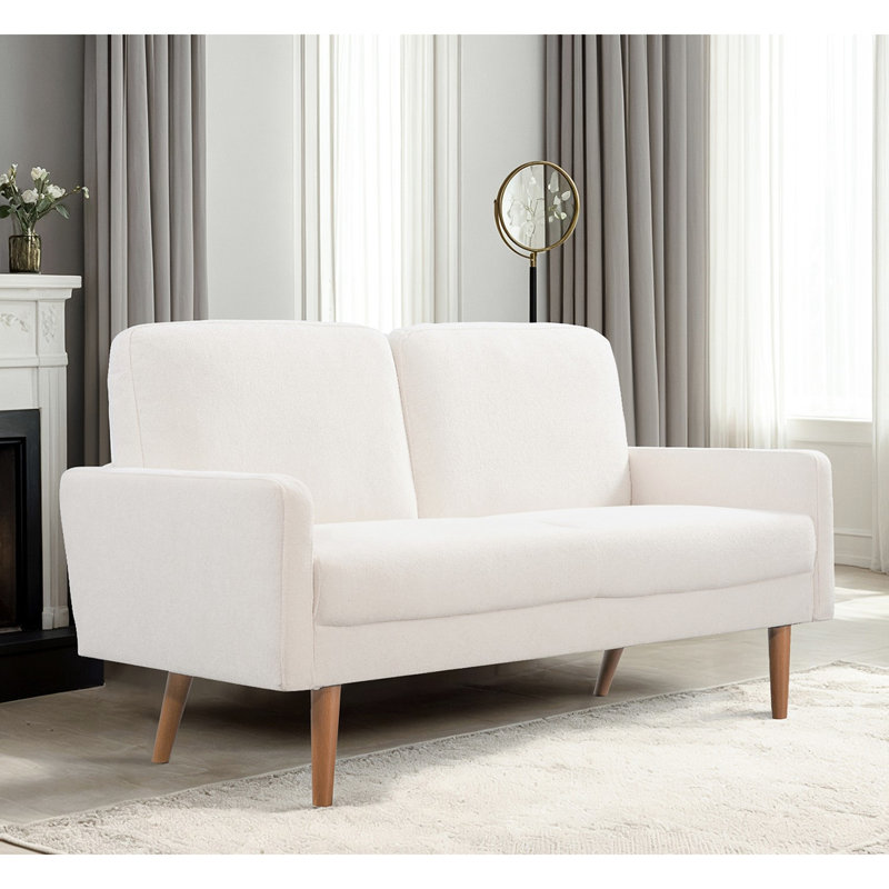 Velours de luxe, design épuré pour la maison et appartement, élégant, rehaussement du décor, canapé 2 places