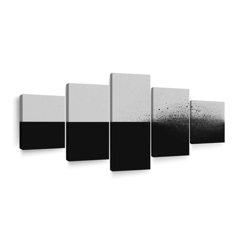 «Detachment On Canvas», ensemble de 5 pièces, H 34 po x l 74 po x P 1,25 po
