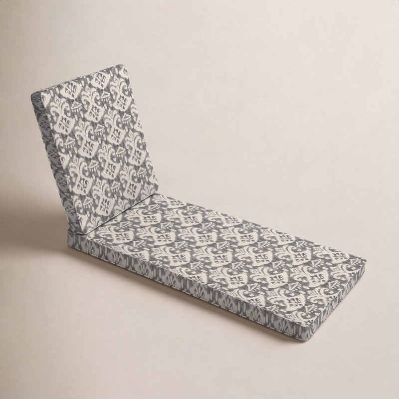 Coussin de siège / dossier à charnière, Gris, H 79 po x l 25 po x P 3 po