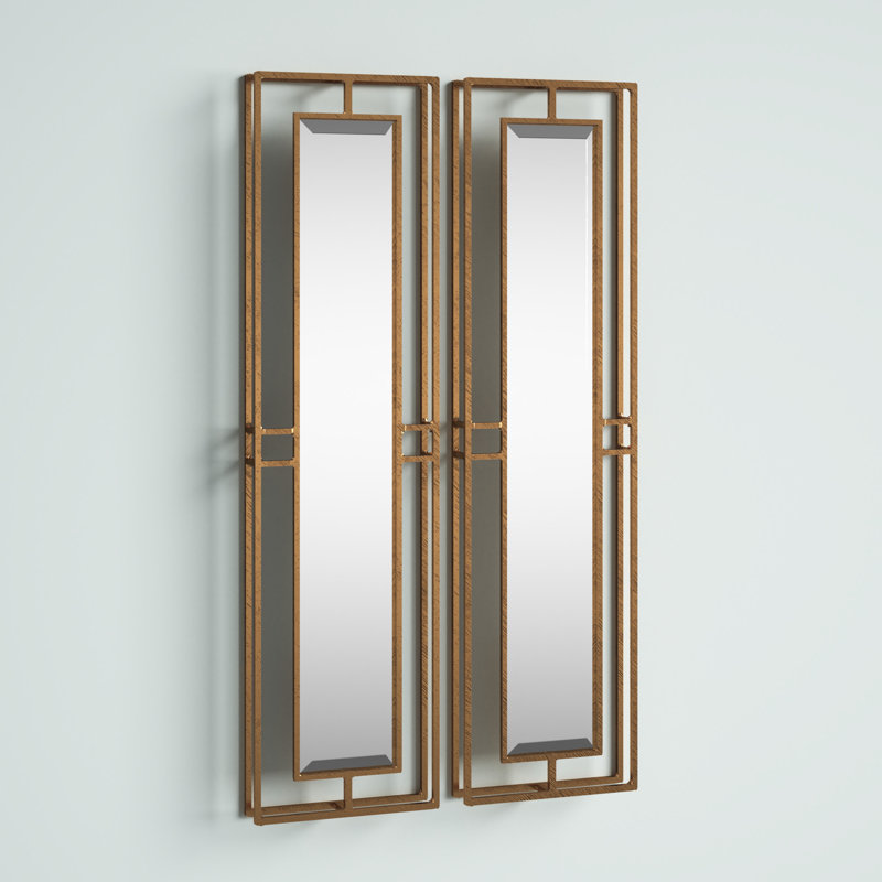 Ensemble de miroirs biseautés 2 pièces Zanders