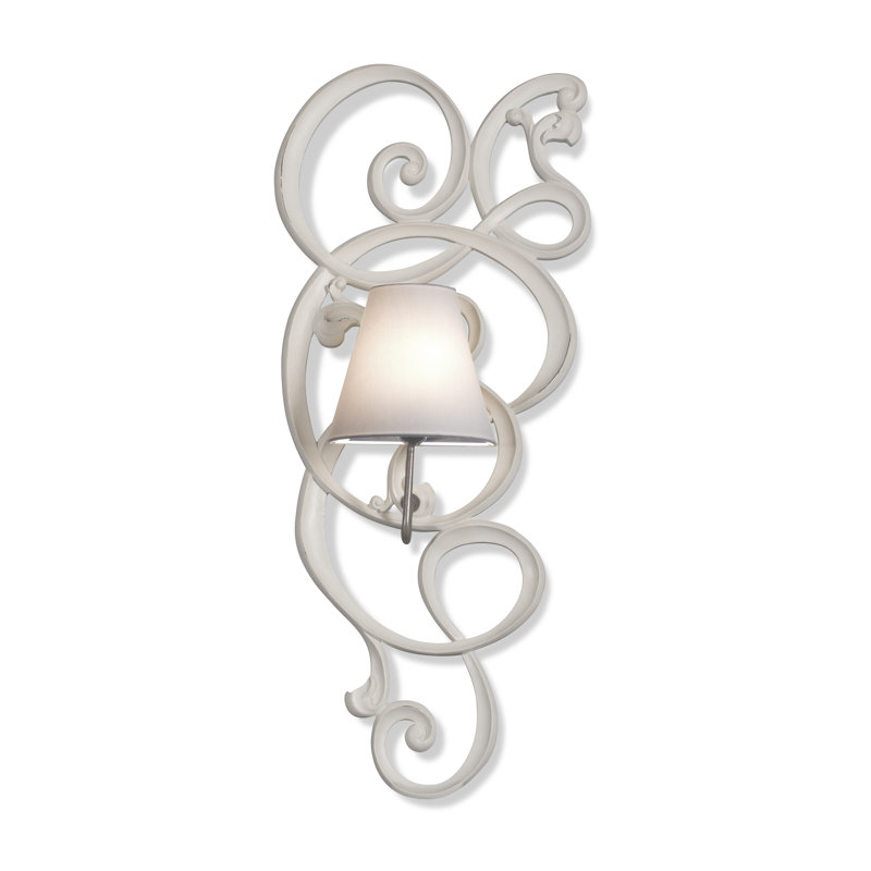 Manufactured Wood Armed Sconce
