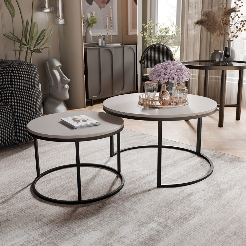 Coffee Table with Storage, Cashmere, 48cm. H x 80cm. L x 80cm. W, Black