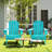 Ergonomically designed resin folding Adirondack chair-328065399