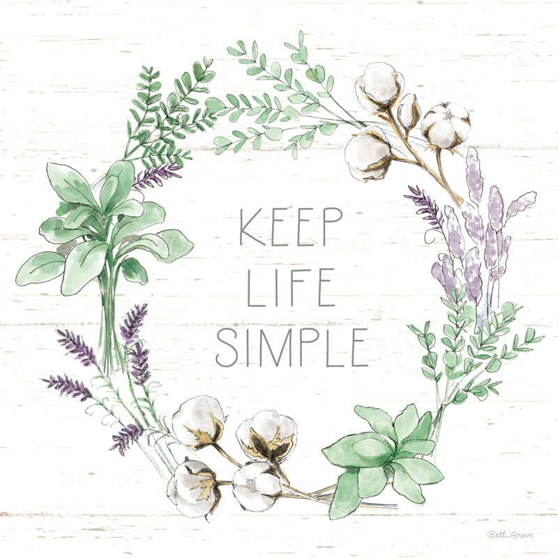 Farmhouse Cotton IX Sage by Beth Grove - Wrapped Canvas Print, 91cm H x 91cm W