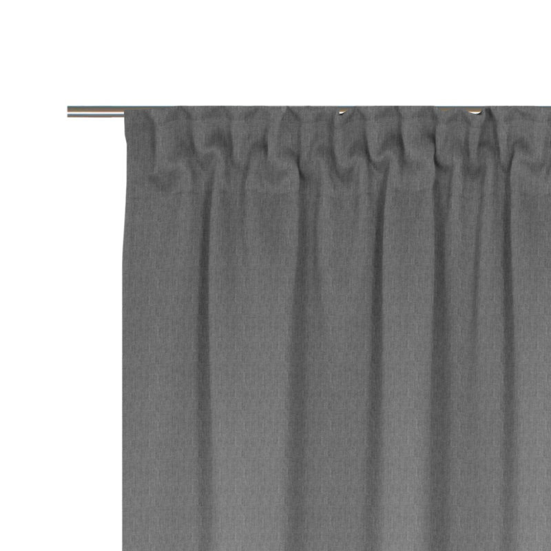 Sunday, multi -band scarf, semi -transparent, 142cm Width x 315cm Drop, Dark Grey