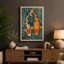 Koi in Motion Modern 1 Piece Wrapped Canvas Wall Art-497055609-497055606