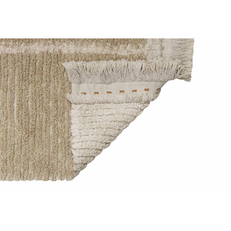 Reversible Washable Rug Duetto Sage, Runner 2'7" x 7'6"