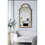 Miroir 30 po x 1,5 po x 55 po en bois avec cadre unique, parfait pour un décor moderne et traditionnel