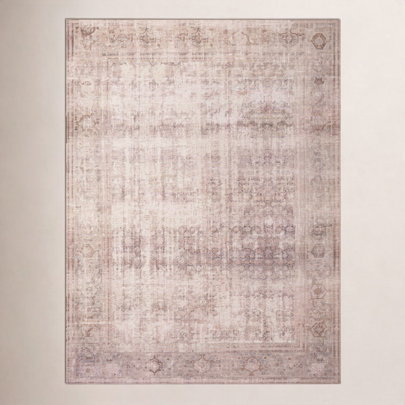 Tapis oriental océan / sable Georgie, Rectangle 3 pi 9 po x 5 pi 6 po