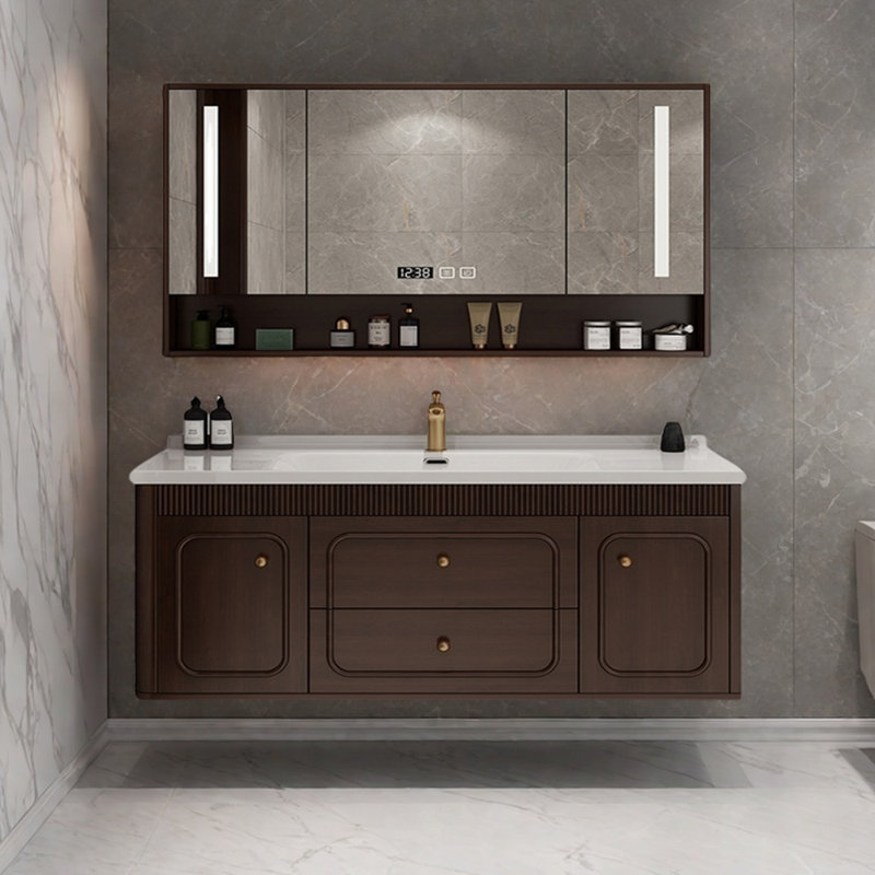 Modern light luxury simple bathroom cabinet