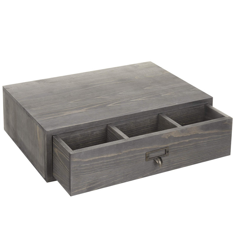 Alzena Manufactured Wood Monitor Stand Riser with Storage Drawer