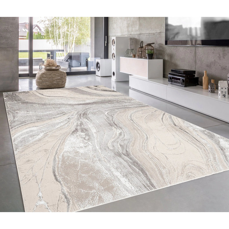 Geometric Area Rug, Rectangle 60 x 110 cm