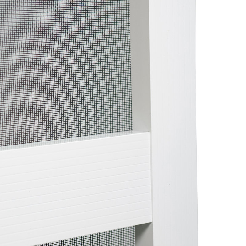 Porte moustiquaire en aluminium, Blanc, 30 po x 80 po
