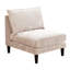 Salon modulaire de 6 pièces, rose poudré, coussins et chaises de style contemporain avec pattes en bois