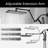 10 Inch All Metal Rain Shower Head With Handheld Built-In Power Wash Mode, With 16" Adjustable Extension Arm-124799541
