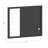 Thomas Martha Stewart Magnetic Weekly Calendar Dry Erase Board and Chalk Board with Liquid Chalk Marker-89798330