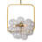 Modern Dimmable Glass Bubble Sphere Chandelier, Dia 15"-1908681391-1908681393