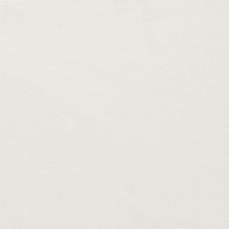 Repose-pieds en velours massif Mid-Century de 20 po Abigail, Crème, crème