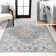 Mirnes Bohemian Medallion Low-Pile Machine-Washable Cream/Blue/Terra Rug