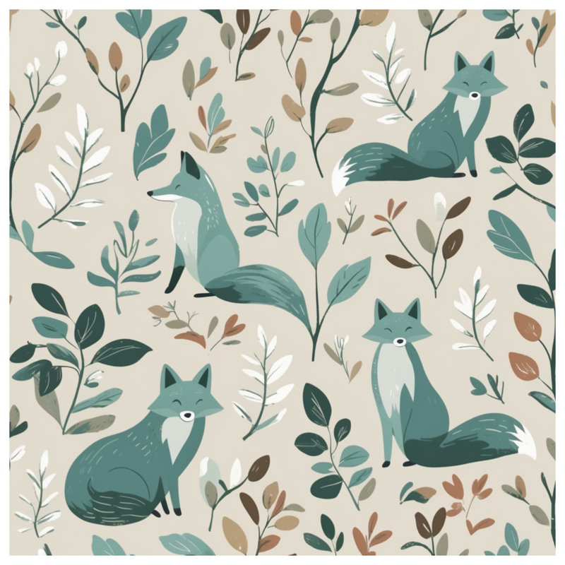 Tapis de bain Foxes With Leaves, L 34 po x L 21 po