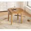Table de salle à manger extensible ronde pour 2 à 4 personnes, table de salle à manger pliante en bois avec taille réglable, conception peu encombrante pour les petits appartements et les salles à manger - Brun clair