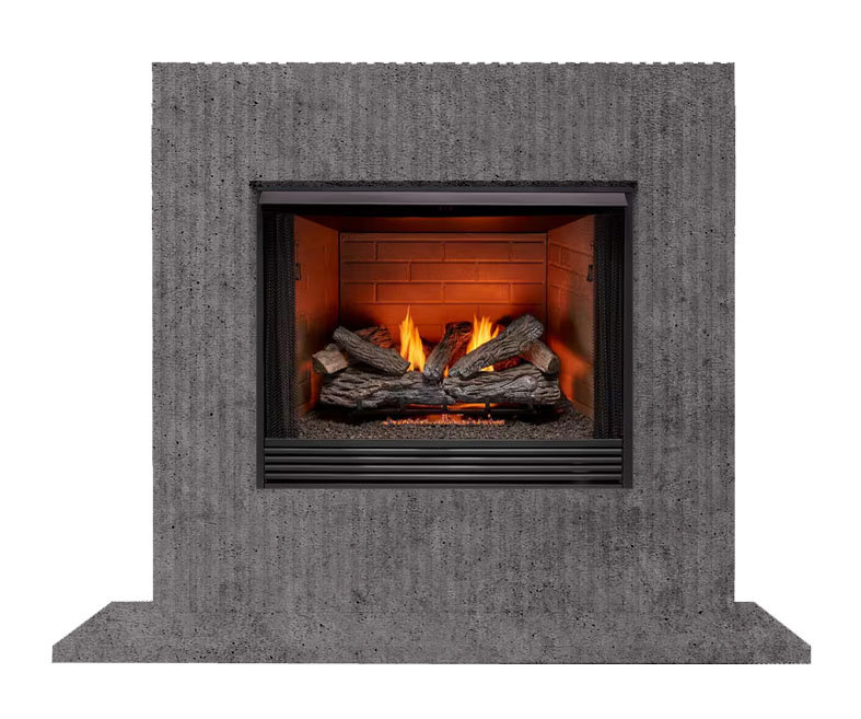 Helen Fireplace Surround, Gray Smooth