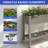 Dhananjay Elevated Raised Garden Bed with Wheels and Storage Shelf