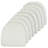 Klear Vu The Gripper Non Slip Chair Cushions, Soft & Comfortable Seat Pads, for Kitchen, Dining or Office, Podcast White, Set of 8