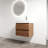 24" Wall-Mounted Bathroom Vanity With Resin Sink, 2-Soft Close Drawers, Kd-Package-130215411