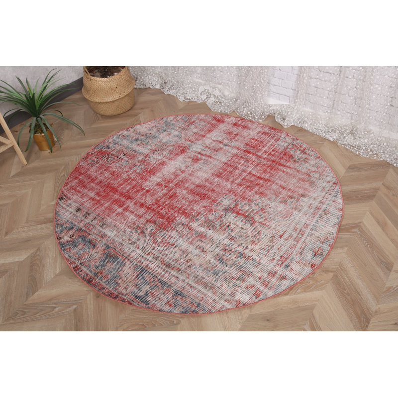 Tapis décoratif exquis fait à la main avec des motifs orientaux rouges pour les dortoirs et les maisons