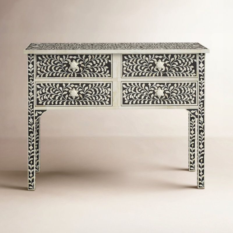 Bone Inlay Vivienne Console Table