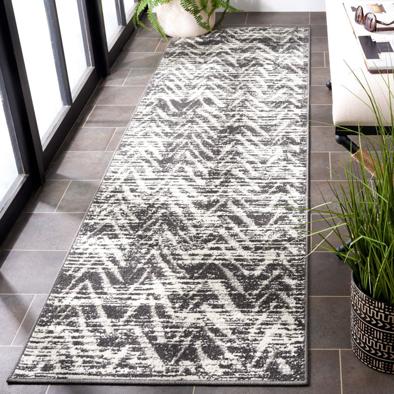 Tapis d'intérieur / extérieur Joannette, Tapis de couloir 2 pi 3 po x 8 pi