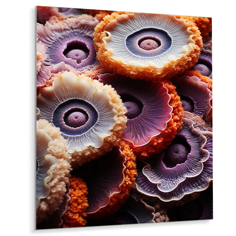 Rose améthyste géode Essence II - pierre géode métal Art mural, H 40 po x l 30 po x P 1,5 po