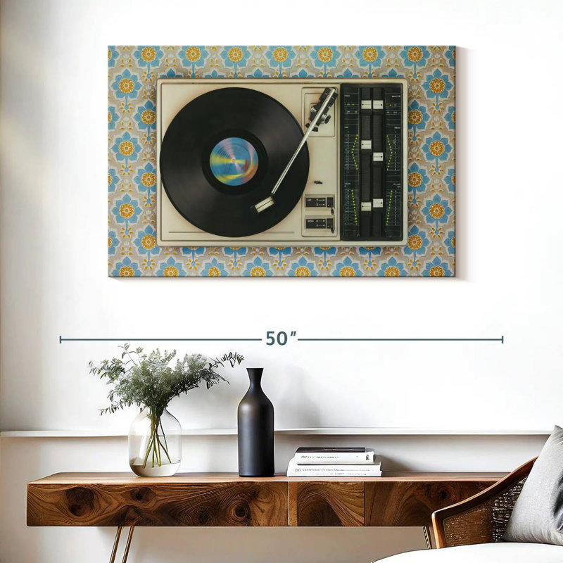 Abarca Old Vinyl Record, 26'' H x 39'' W