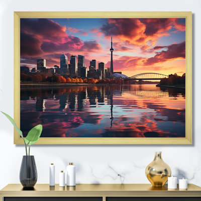 «Detroit Beautiful Cityscape In Futur II», reproduction sur toile