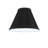 7"W X 5"H Faille Black Shade