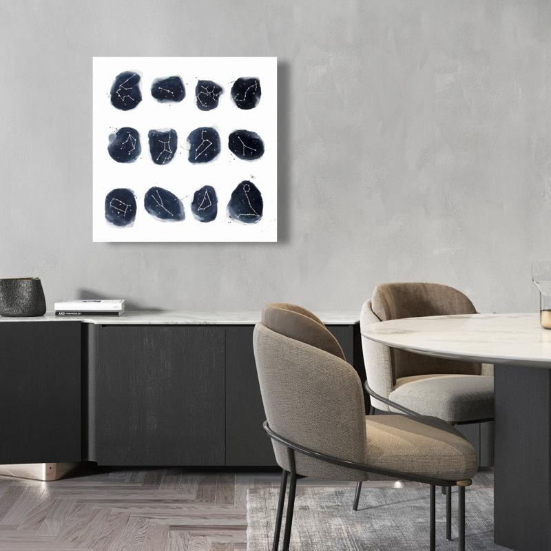 Constellations sur toile | Décoration de chambre scandinave