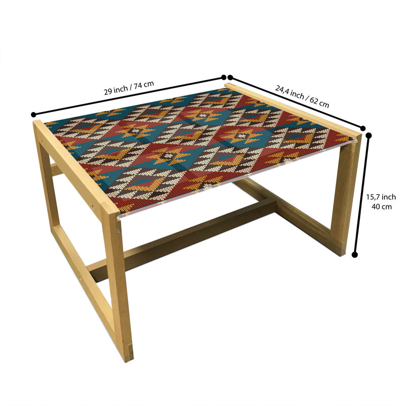 Jaceon Sled Coffee Table, 62cm H x 74cm W x 40cm D