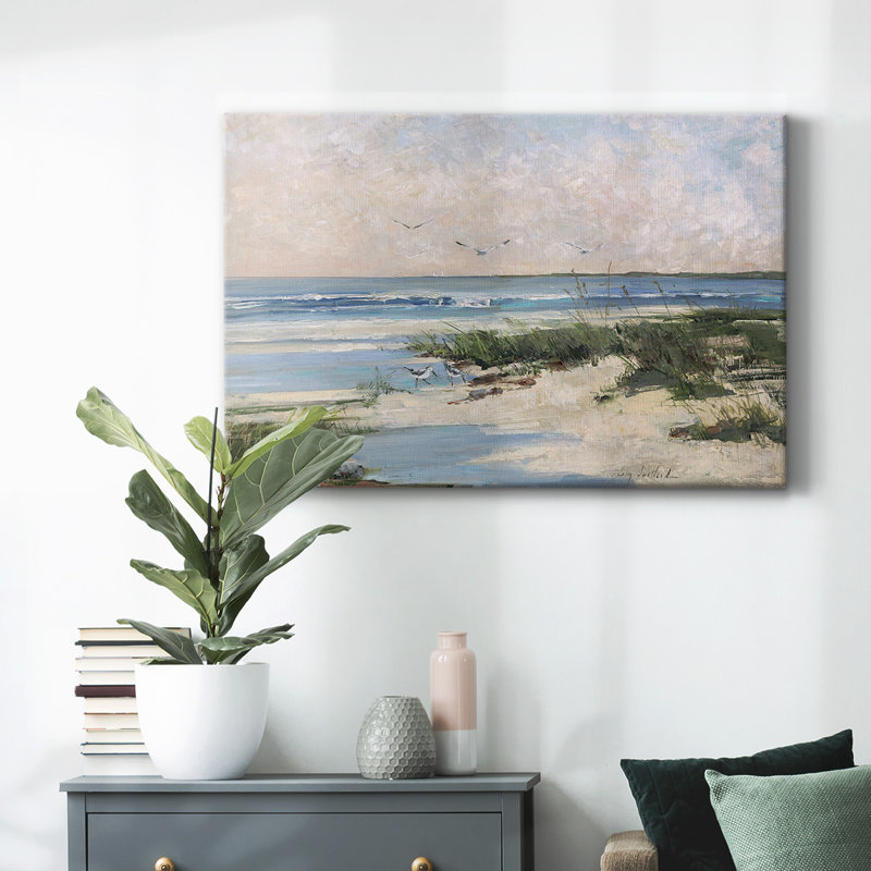 «Soft Morning Sea», toile tendue avec châssis, H 18 po x l 27 po