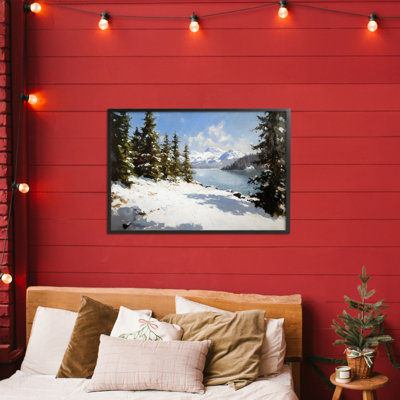 Estampe numérique du paysage Way Up North, design par Petal Prints Design