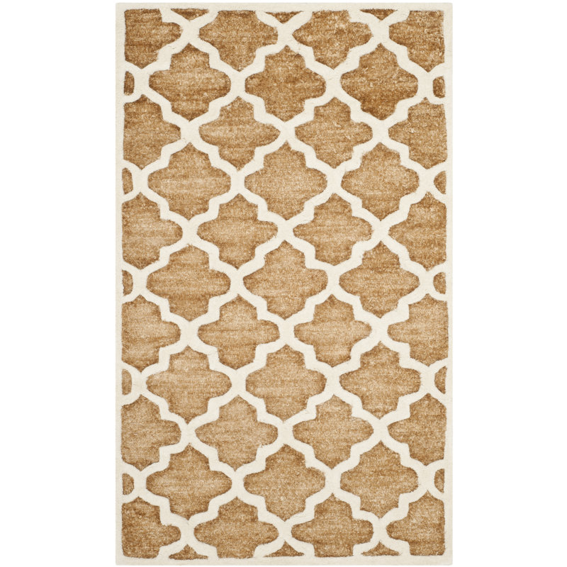 Tapis géométrique touffeté à la main Precious, Rectangle 3 pi x 5 pi